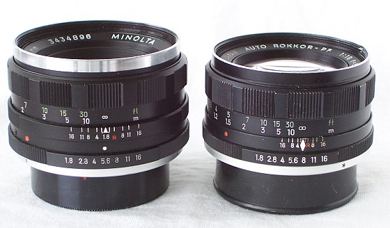 Early Minolta Rokkor Lenses