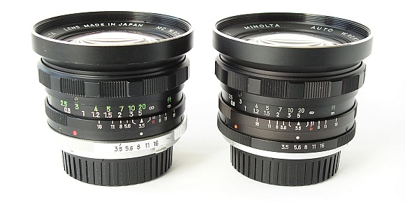 Minolta MC Rokkor Lenses